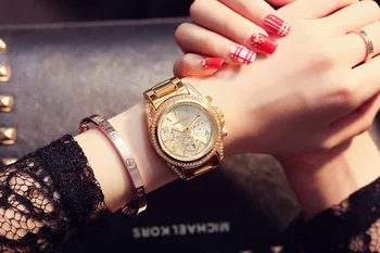Rose Gold Luxury Brand HM Kvinders Mode Ure 2016 Reloj Mujer Mænds Kvarts Casual Armbåndsur Montre Femme Marque De Luxe