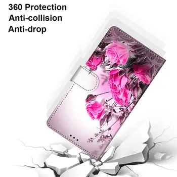 Luksus mode vision malet læder cover for Samsung Galaxy A71 EN 71 SM-A715F A715 fuld beskyttende mobiltelefon tilfælde etui