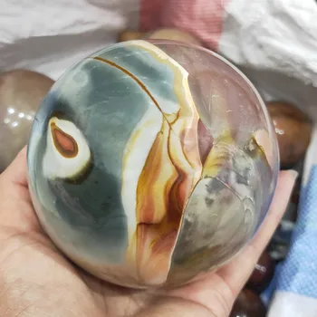 600g/1000g/1500g krystalkugle Naturlige Ocean Jaspis Quartz kugle Orb Perle Sten Healing