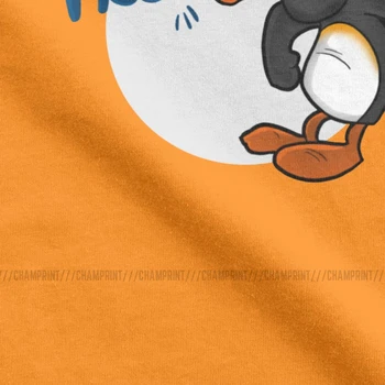 Noot Noot Pingu T-Shirt til Mænd Bomuld Sjove T-Shirts Runde Krave Penguin Meme Sjove Tegneserie t-Shirts, Korte Ærmer Tøj Udskrivning