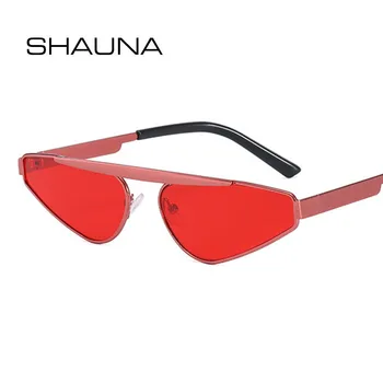 SHAUNA Ins Populære Lille Cat Eye Solbriller Kvinder UV400