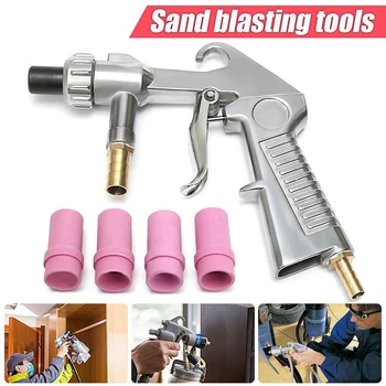 Sand Blaster Feed Blast Luft Sifon Keramiske Dyse Glas Derusting Sandblæsning værktøjskasse JDH88
