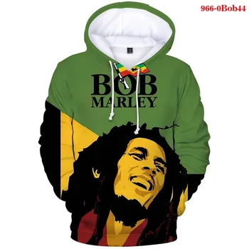Harajuku 3d-Hættetrøjer Bob Marley Print Mænds Tøj, Sweatshirts Efteråret Casual Oversiezed Hoodie Kvinder Hip Pop Bob Marley Toppe