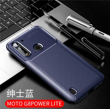 Etui Til Motorola Moto G8-Power Lite Tilfælde Fundas Gummi Soft Shell Black For Motorola G8-Power Lite Dækning For Moto G8-Power Lite