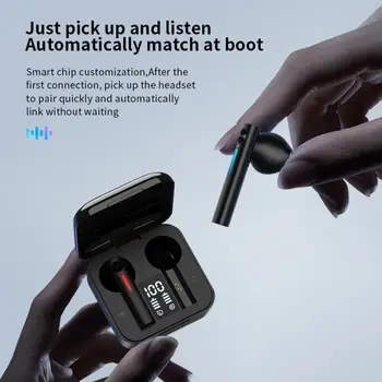 Nye Bluetooth Høretelefoner, T13 Trådløse Hovedtelefoner LED TWS med Mikrofon, Hovedtelefoner Støj-Annullere Hovedtelefoner Earbuds21