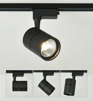 2stk LED Track Lys 20W 30W COB Spot Lys Loft Monteret Jernbane Spor Lampe Dekorative Led spotlight Spor Belysning til Butik