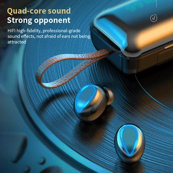 TWS Øretelefoner F9 Bluetooth-5.0 Trådløse Hovedtelefoner 9D Stereo Røre Headsettet Bass-Noise Cancelling Sport Ørepropper Med Mic Vandtæt