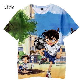 Populære 3D Detective Conan Children ' s Comics Sommer, Efterår T-shirt Drenge Piger Casual kortærmet T-Shirt Kids 3D Comfort-Shirt