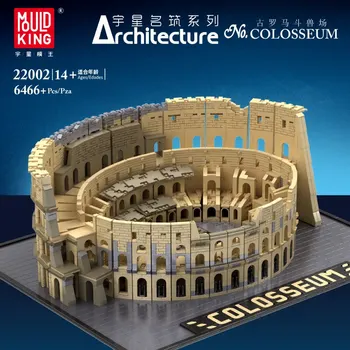 Skimmel King Arkitektur Byen Streetview Italien Romerske Colosseum MOC-49020 Model Kit byggesten Mursten Legetøj For Børn