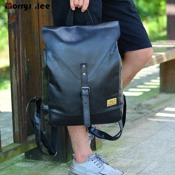 Mode rygsæk mandlige rejse rygsæk mochilas skole herre læder business taske store laptop shopping rejse taske