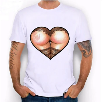 Spank! Booty Hjerte T-Shirt til Mænd kortærmet jeg gerne sexy big butts ikke kan lyve T-Shirt mand af mode afslappet Toppe sjove mandlige Tees