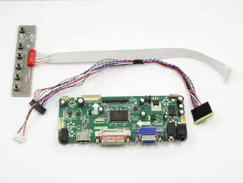 Yqwsyxl Control Board Monitor Kit for LP140WH4-TLC1 HDMI+DVI+VGA-LCD-LED-skærm-Controller Board-Driver