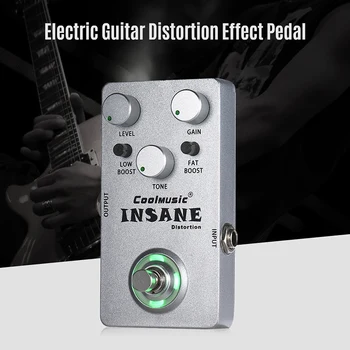 Coolmusic C-DI01 Vanvittige Distortion Pedal Guitar-effekt-Pedal Bas, Pedal Full Metal Shell