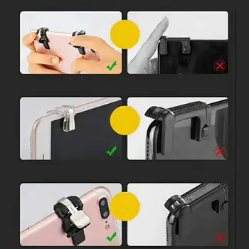 PUBG Mobile Spil Fire-Knappen Mål Nøgle Smart telefon Gaming Udløse L1 R1 Shooter Controller-Gennemsigtig Samsung Telefon til iPhone