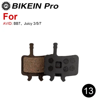 BIKEIN 4 Par Mountain Bike Harpiks Semi-Metalliske MTB Hydraulisk Disc Bremseklodser For AVID BB5 BB7 Saftige Elixir Nutt Trail-Kode R