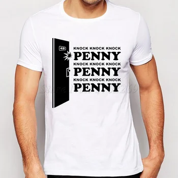 Print BIG BANG-Teorien penny sheldon banke tee shirt mode casual t-shirts, korte ærmer herre T-shirt mænd Hispter Toppe