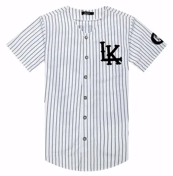 Nye Sommer Stil Herre T-shirts Mode 2021 Streetwear Hiphop baseball jersey striped-shirt Mænd Tøj tyga M-XXL