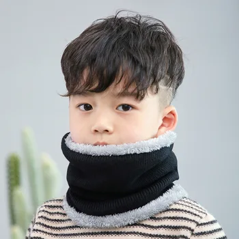 Dejlige børns vinter uld hat hals dække koreanske version fortykket strikket hat baby børn caps hat, halstørklæde sæt