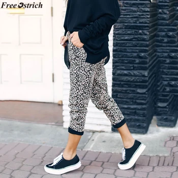 GRATIS STRUDS Kvinders fitness tryk og høj talje høj stretch sports bukser 2019 mode kvindelige leopard til kvinder af høj kvalitet