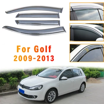MyHung For Volkswagen Golf 6 2009-2013 Bil solskærm Vindue Visir Regn Skygge for Bil Vindue Plast Visir Tilbehør 4stk