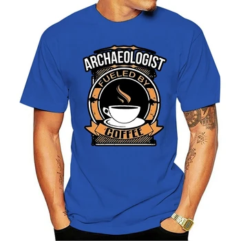 Engraçado dos homens da arqueologia gøre café 2021 fritids-mode T-shirt i bomuld