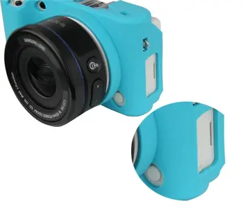 Blød Silikone Gummi Kamera Beskyttende Body Cover Sag Hud Kamera case taske til Samsung NX500 NX-500 Mirrorless System Kamera