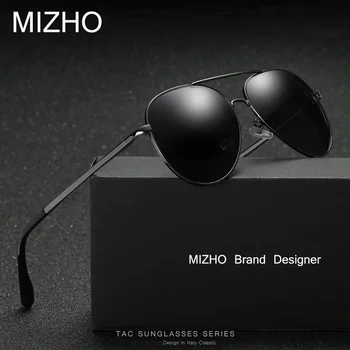 MIZHO Hot Elastisk Støtte Ben Klassiske Pilot Metal Solbriller Til Mænd Polariseret UV400 Protector Driver Briller Kvinder UV400
