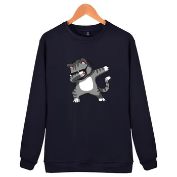 Duppe Unicorn Panda Kat streetwear Sweatshirts med dyreprint, Pullovere hip hop Hættetrøjer casual Bluse Shirts unisex trøje