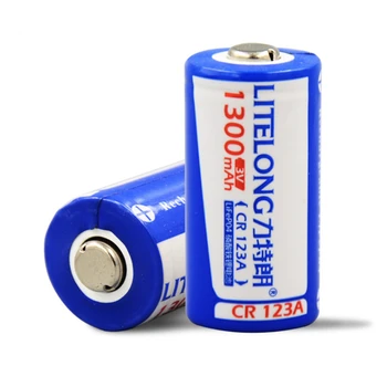 4STK Høj kapacitet 1300mAh 3V CR123A genopladelige LiFePO4 batteri 16340 lithium batteri +1stk CR123a oplader