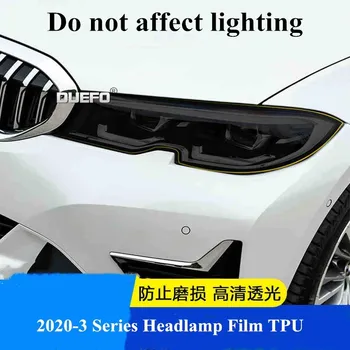Bil Styling sort Gennemsigtig TPU Restaurering Beskyttelse Mærkat bilforlygte Beskyttende Film Til BMW 3-Serie G20 G28 2019