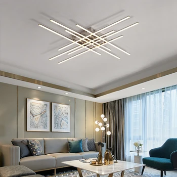 NEO Glimt Forkromet Finish Kreative RC Moderne Led-loftsbelysning Til Stue, Soveværelse Ideel Dæmpbar Loft Lampe 90-260V