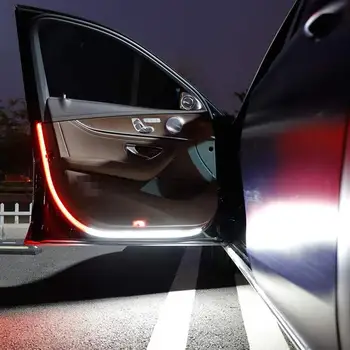 Bil Lys Bil dør advarsel lys To farve-LED med bil-streamer advarsel lys anti-kollision med blinkende lys bar Dør lys
