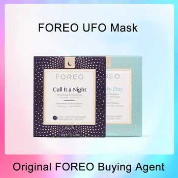 Tilbehør,Foreo UFO Aktiveret ansigtsmasker,Gør Min Dag,Kalder Det En Nat,Originale 7pcs En Kasse,For Foreo Smart Maske Behandling Enhed