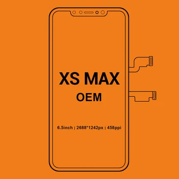 For Tianma OLED-OEM-Skærm Til iPhone X S Max LCD-Touch Skærm Med en Digitizer Udskiftning af Dele til Samling Sort