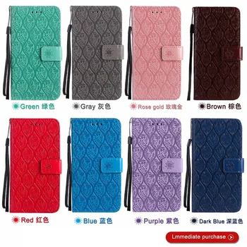 Læder Pung Cover taske Til Samsung Galaxy S20 A51 A71 Note 10 Plus S8 S9 S10 lite A70 A50 A40 A30 A20 e A10 Flip Phone Case