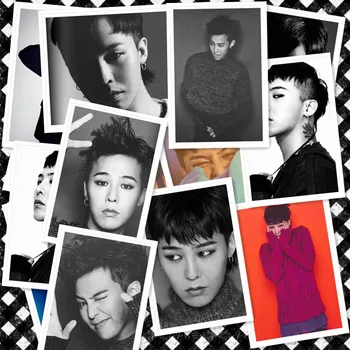 [MYKPOP]BIGBANG GD INDBYDENDE LAVET SERIES Photo Card K-POP Papir-Kort, HD Polaroid Photocard 30stk/set i Tin Box SA18040409