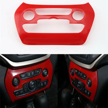 1Pc ABS Indvendige Bil Aircondition Skifte Decoraiton Bezel Panel Cover Sticker Styling Til Jeep Cherokee-2016
