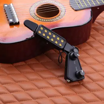 Høj Kvalitet Clip-on-Sound Afhentning Mikrofon Ledning 12 Hul Akustisk El-Guitar Pick up Transducer Forstærker Tilbehør New