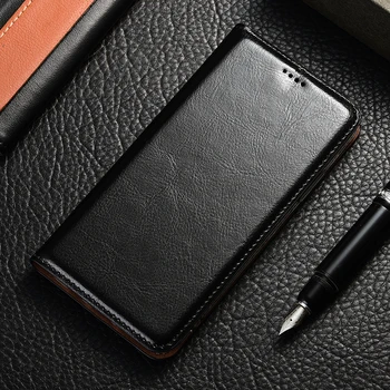 Luksus Ægte Læder Tilfældet For OnePlus 9 8 8T Pro Nord N10 N100 Plus Z Crazy Horse Mobiltelefon Flip Cover Sag