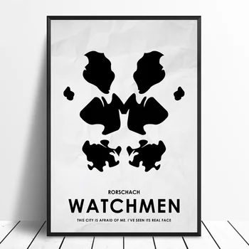 Watchmen Rorschach Denne by er bange for mig Kunstværker Dække Filmens Plakat Film, Lærred, Plakat Væg Kunst Print Børn, Indretning i Hjemmet Indretning