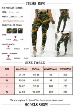 Fashion Kvinder Camouflage Trykt Cargo Bukser Kvinder Casual Militær Hær Bekæmpe Camouflage Bukser