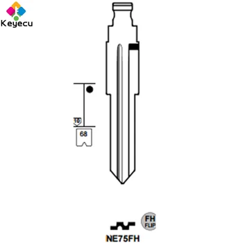 10pcs/lot KEYDIY Universal Remotes Key Flip Blade 20#, NE75 for Land Rover