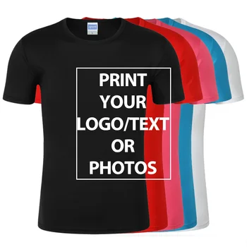 Polyester Design Din Egen T-shirts Print Brand, Logo, Billeder, T-shirt Plus Size Casual T-Shirt Tilpasse Tøj