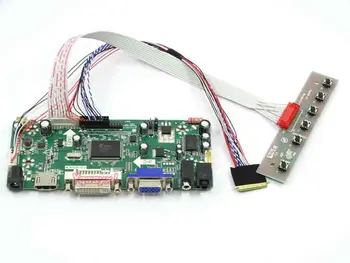 Yqwsyxl Control Board Monitor Kit for HB140WX1-100 HDMI+DVI+VGA-LCD-LED-skærm-Controller Board-Driver