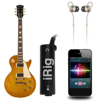 50stk Nye Ankomst iRig Guitar Interface Converter Adapter iRig guitar tuner Til iPhone iPod Touch iPad