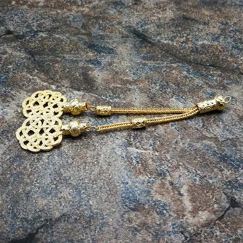 Nye ankomst guld Kazaz kvaster Klassisk stil populære rosenkrans kvast metal Vedhæng Tasbih