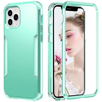 3 in 1 Shockproof Armor Phone Case For iPhone 12 Pro 12 12 Pro Max 360 Heavy Duty Protection Hard PC Cover For iPhone 12 12 MIni