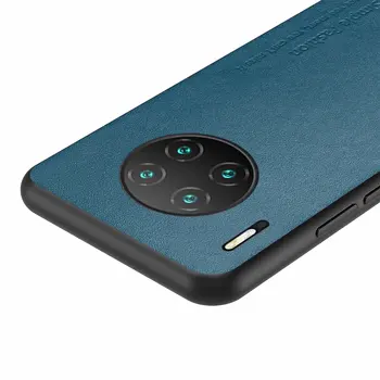 High-end Fashion Business Phone Case For huawei Mate 30 30Pro Omfattende Beskyttelse Ren læder telefonen sag