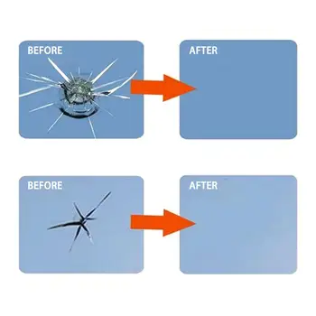 2 Stk/Sæt Bilen Nano Glas Reparation Væske Kit Automotive Vinduesglas Knæk Chip Reparation