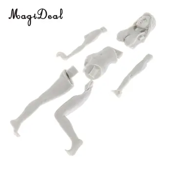 MagiDeal 1 sæt 1/24 75mm Sexet Pige Model byggesæt DIY Figur Glamour Miniature for Kids Legetøj